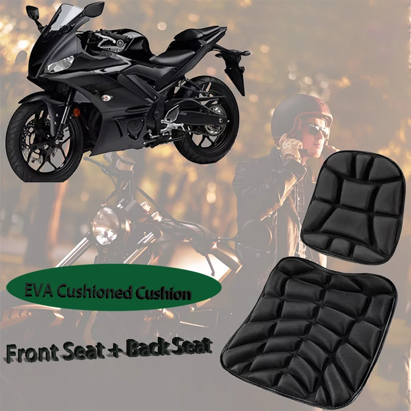 2er-Pack Motorrad-Sitzpolster, 3D-Komfort-Gel-Kissen, atmungsaktiv, universeller stoßdämpfender Sitzbezug für Advanced Mountain