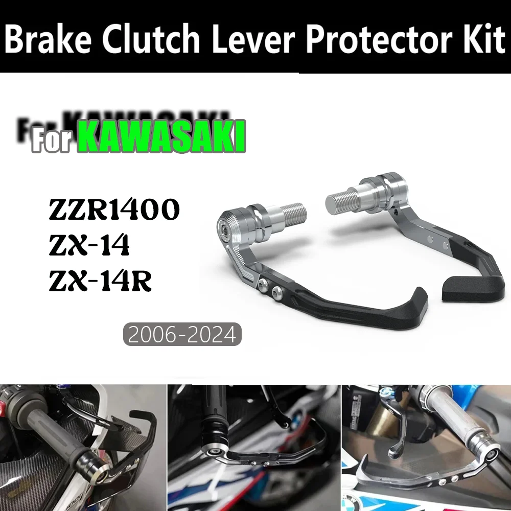 

For Kawasaki ZX-14R ZZR1400 ZX-14 Brake and Clutch Lever Protector Kit Motorcycle Handlebar Brake Clutch Lever Protective