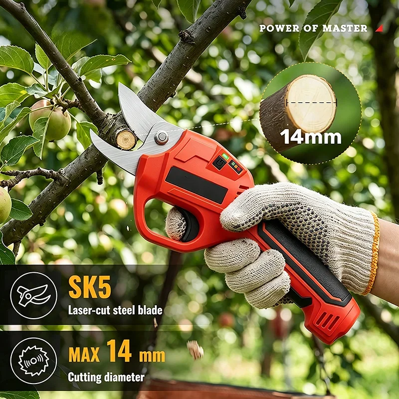 Garden Electric Pruning Tools With Charging Cable Rechargeable Electric Scissors Suitable For Pruning Flowers, Plants, And Trees