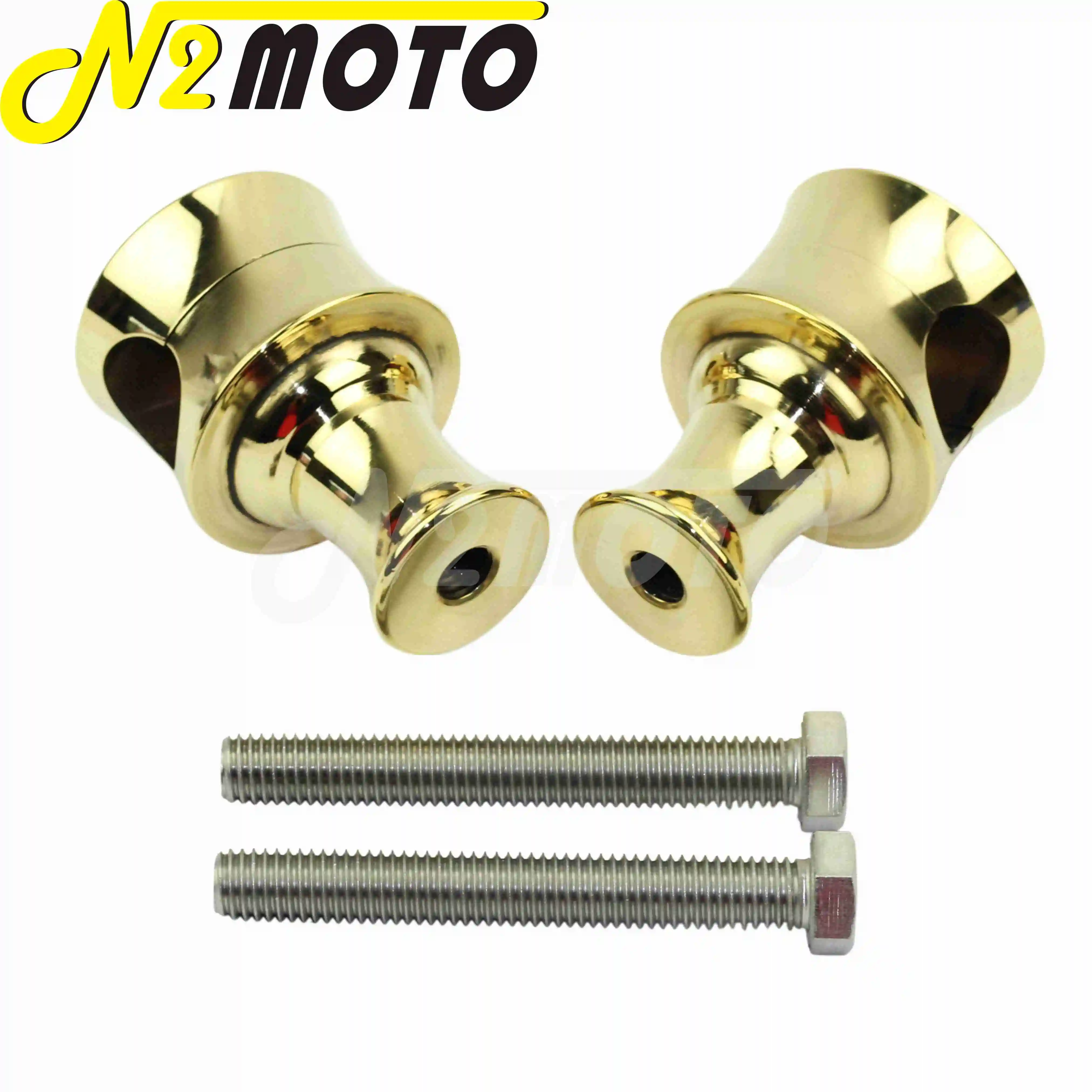 Motorcycle Brass 25.4mm Handlebar Riser 1inch Bar Mount Clamp for Custom Cruiser Harley Cafe Racer