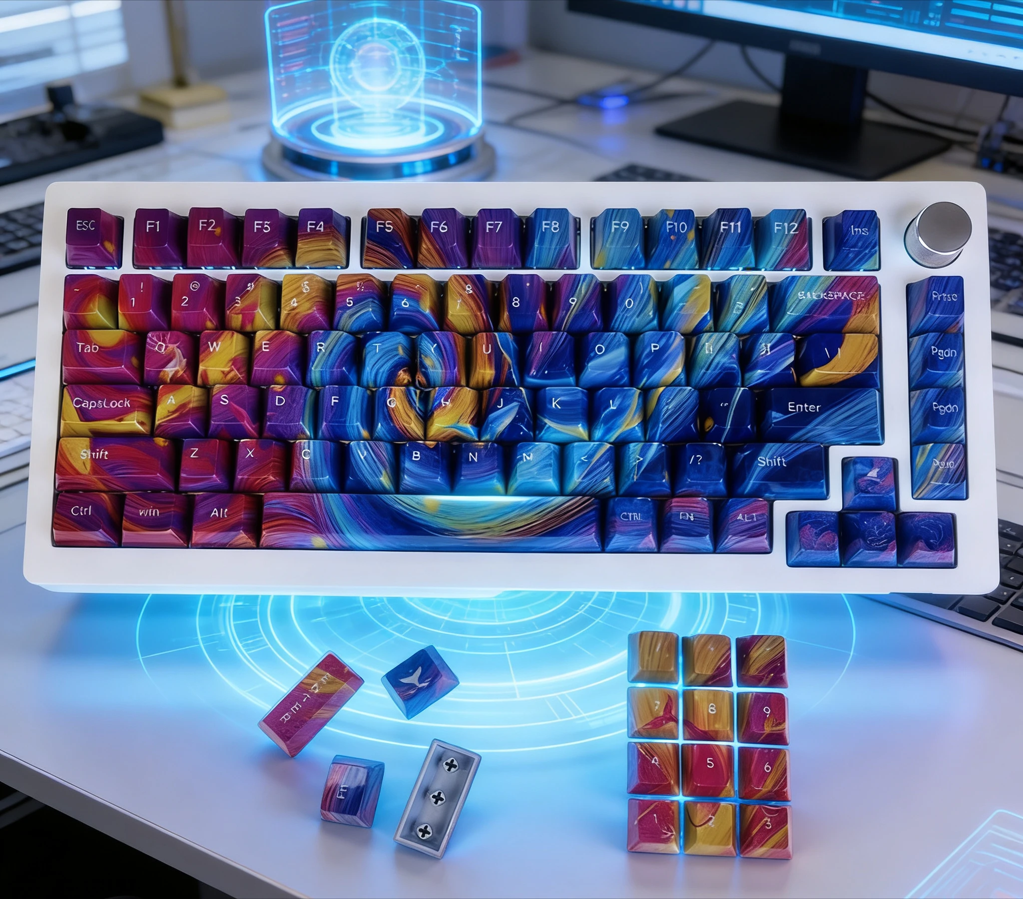 

Высококачественные PBT-кейкапы с сублимационной печатью, полный комплект, совместимые с механическими клавиатурами EV63, McCall, ACE68/87/98, оригинальный профиль