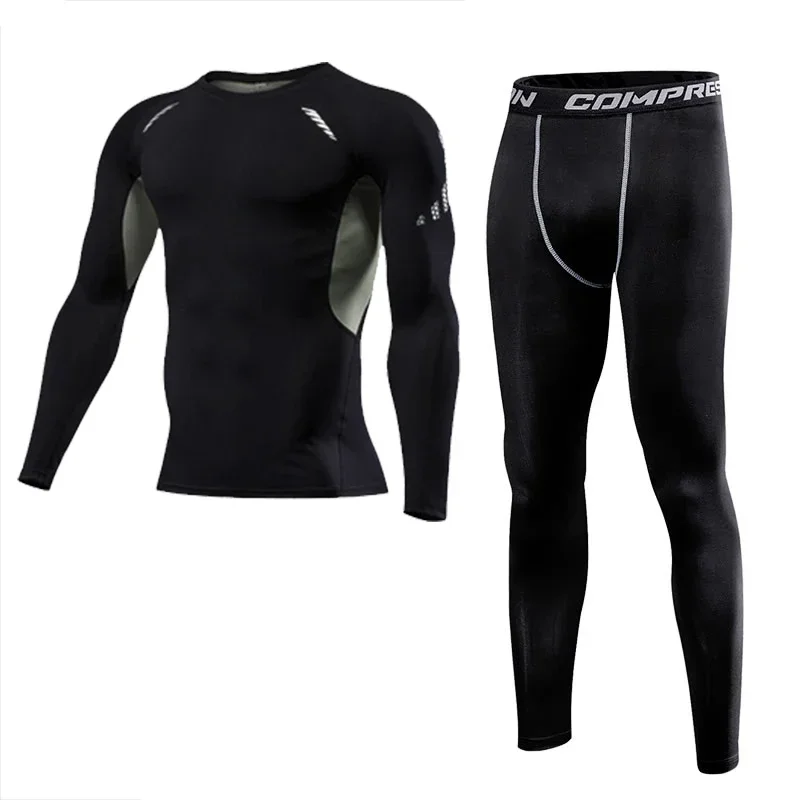 Heren Kleding Sportkleding Gym Fitness Compressie Pakken Hardloopset Sport Outdoor Jogging Snel Droog Strak Ropa Deportiva