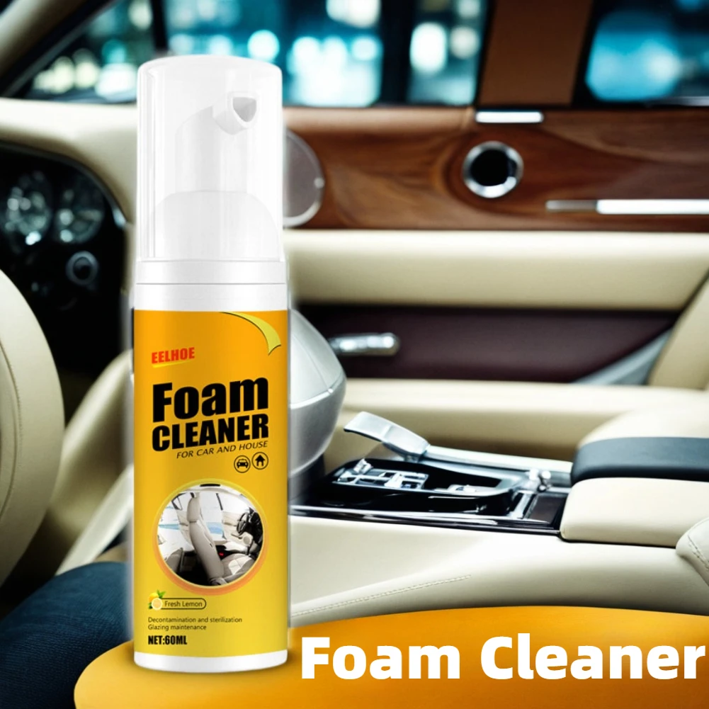 

200ML Leather Clean Remover Foam Cleaner Car Seat Cleaner Spray Car Wash Auto Interior Household Cleaners Stain Removal Products