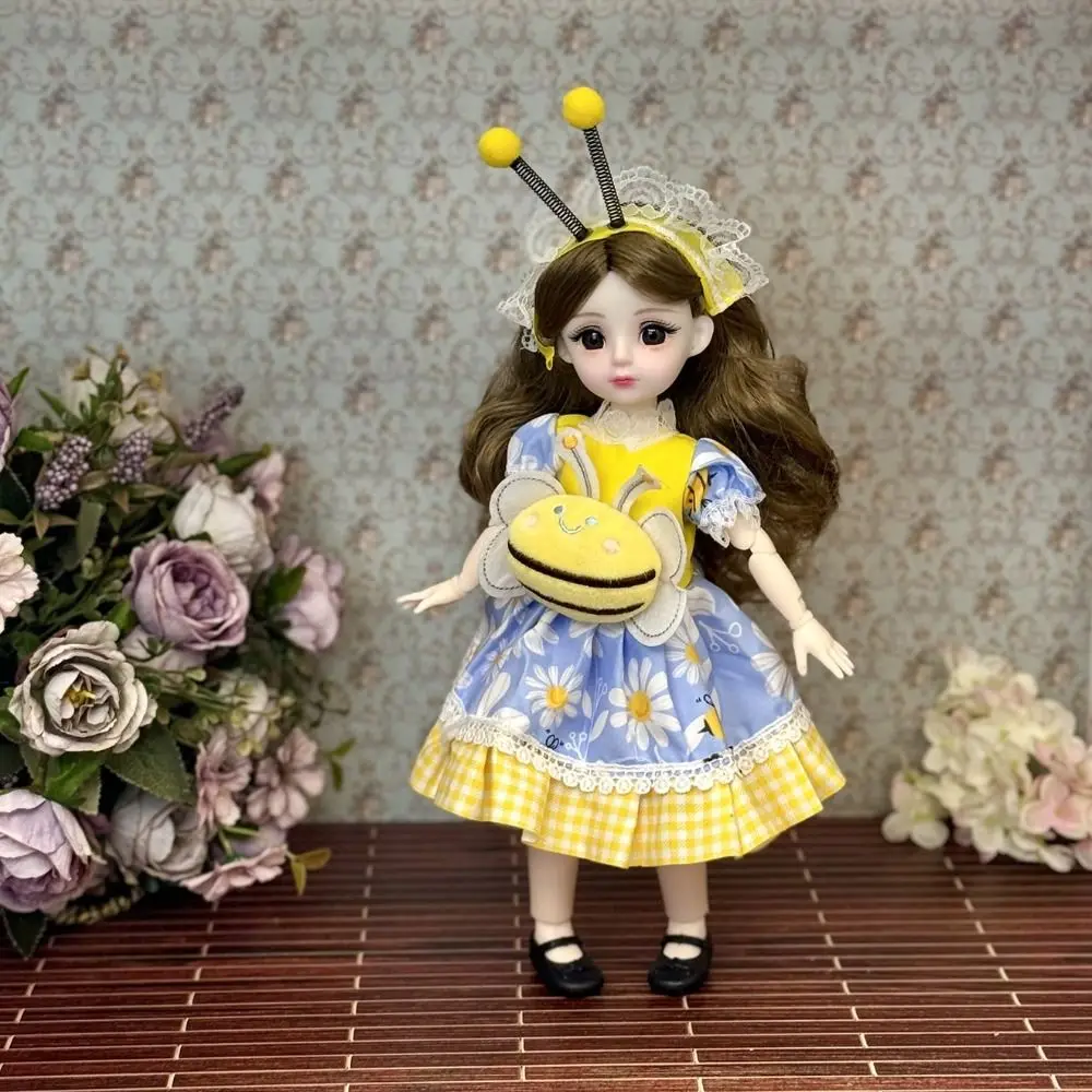 

Dressing Doll With Clothes 30cm BJD Doll Dress Up 3D Eyes Removable Joints Doll Colorful 1/6 BJD 1/6 Bjd Dolls Girls Gifts
