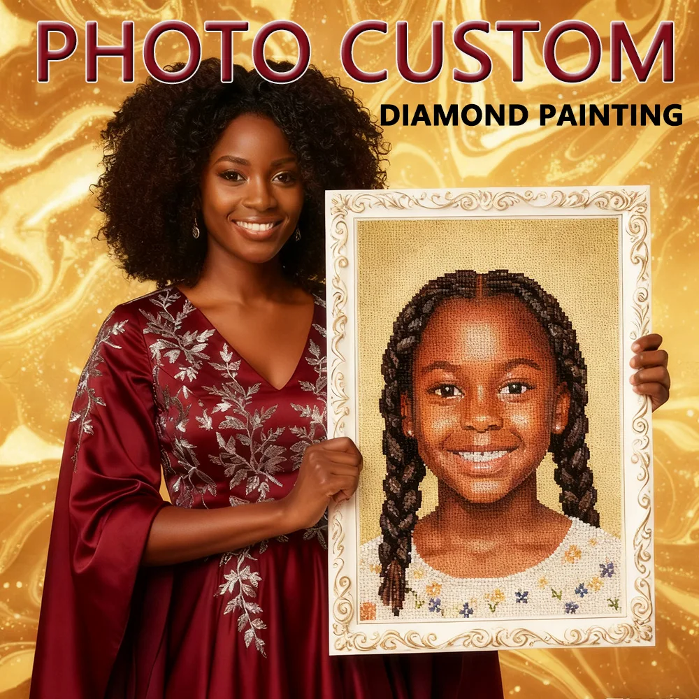 HUACAN 5d Diamant Malerei Foto Benutzerdefinierte Mosaik Persönliche Private Bilder Home Decor Stickerei Verkauf Handarbeiten Handwerk