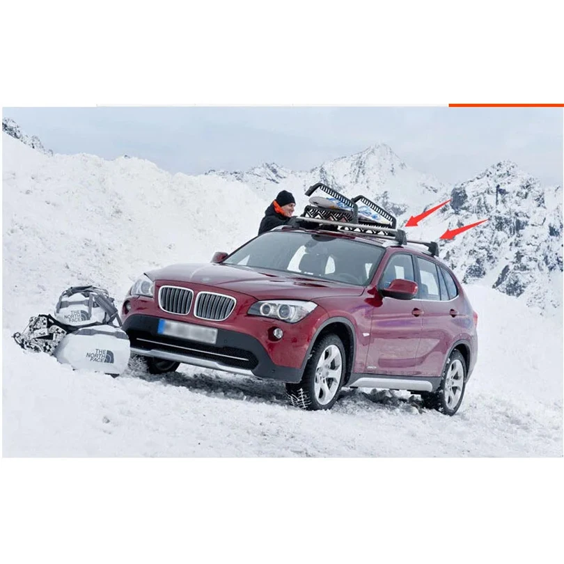 HOT horizontal roof rack luggage roof rail cross bar for BM X1 X3 X5 X6 2013-2024.thicken aluminum alloy.made by ISO9001 factory