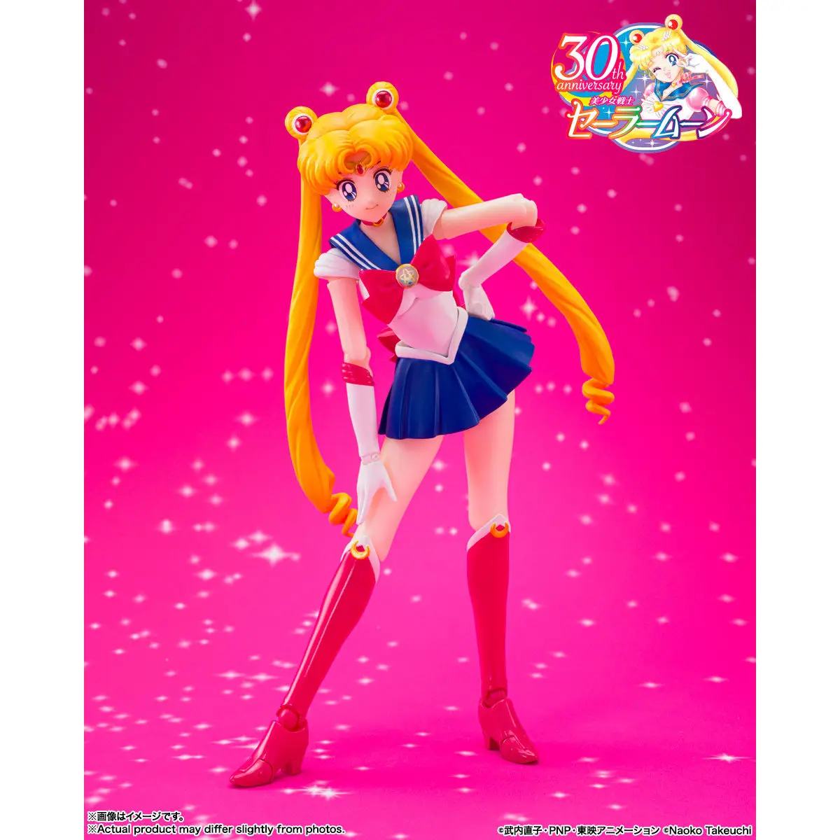Bandai Shf Sailor Moon 30th Anniversary Crystal Star Compact Edition Articulated Action Figure For Anime Collectors Display view 4