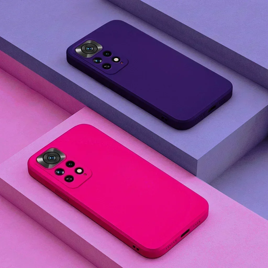 Quadratische flüssige silikon weiche telefon hülle für xiaomi redmi note 11 note11 11s pro plus 5g schutz rückseite für redmi note 11