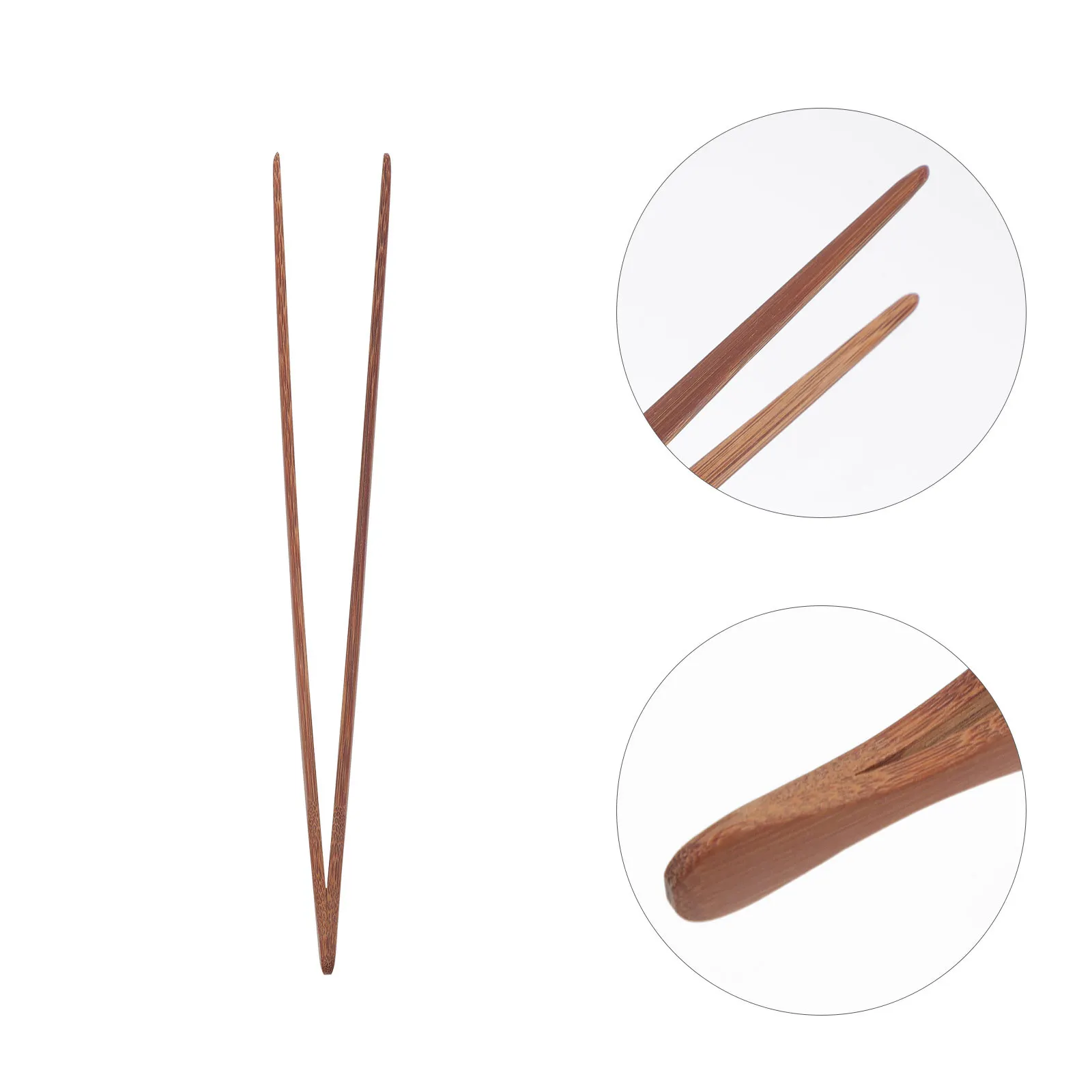 

1Pcs Bamboo Tea Clamp Ergonomic Design Food Tong for Bbq Buffet Baking Cake Bread Barbecue Cooking Utensil Tea Clamp