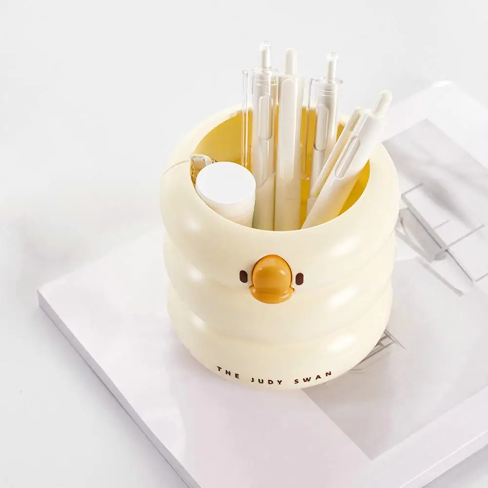 Держатель для кистей в виде утки, органайзер для кистей для макияжа, стильный мультяшный органайзер для хранения кистей, Многофункциональный Домашний Органайзер