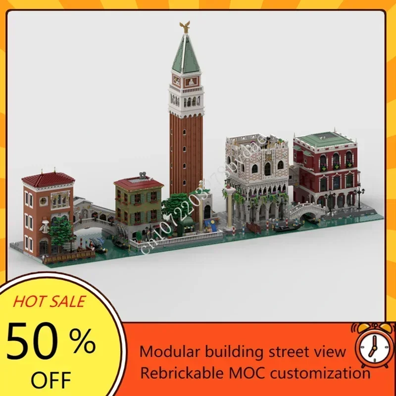 25989PCS Venice Finale Modular MOC Creative street view Model Building Blocks Architecture Education Assembly Model Toys Gifts