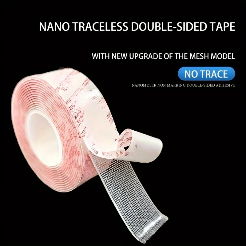 Doppelseitiges Netzklebeband Hochviskoses rotes Teppichverbindungsband Fixierendes rutschfestes Klebeband Nano spurloses Stoffband