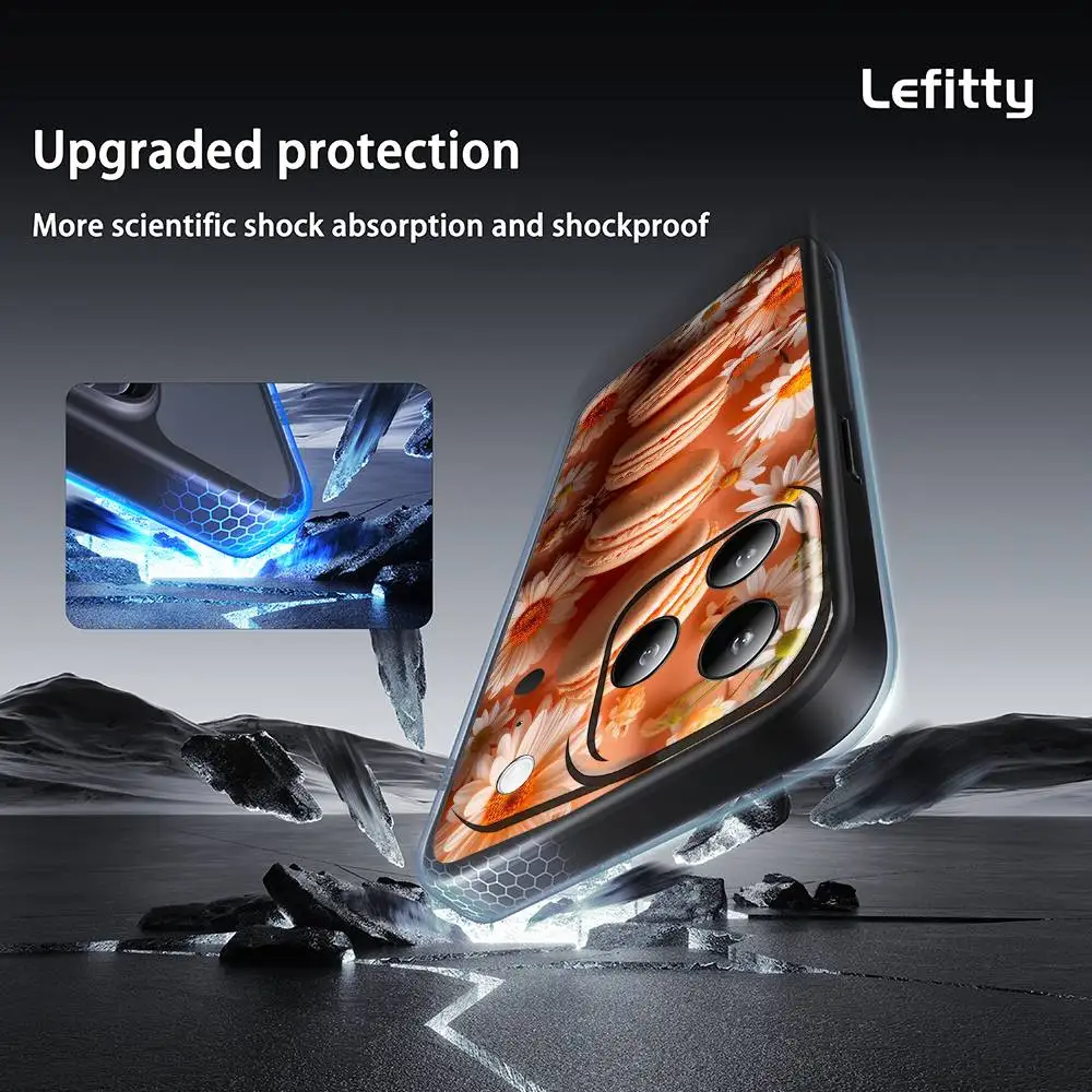 Macaron Ice Cream Cake Donut telefoonhoesje voor iPhone 17 16 15 14 13 Pro Max Plus Mini Frosted Soft Case Funda Schokbestendige hoesjes