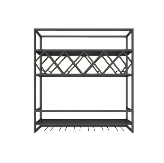

#@Wall-mounted storage rack, wall cabinet, home dining room, living room, iron art wine rack, wall-mounted wine cabinet