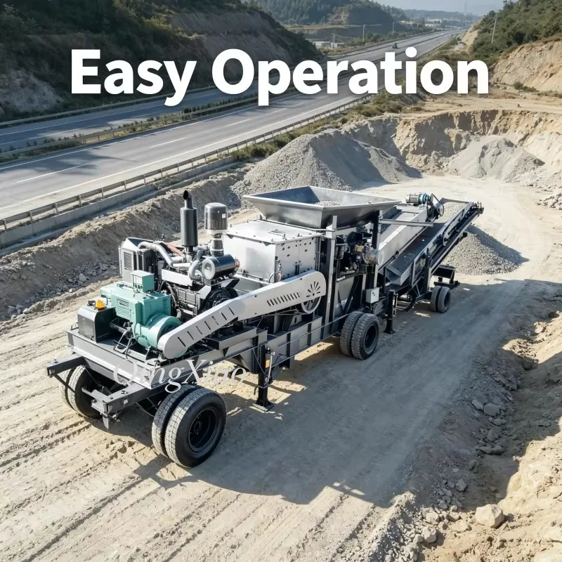 FOB Industrial Portable Jaw Crusher Machine For Quarry Rock Crushing High Output Mobile Stone Crushing Station For Work Use