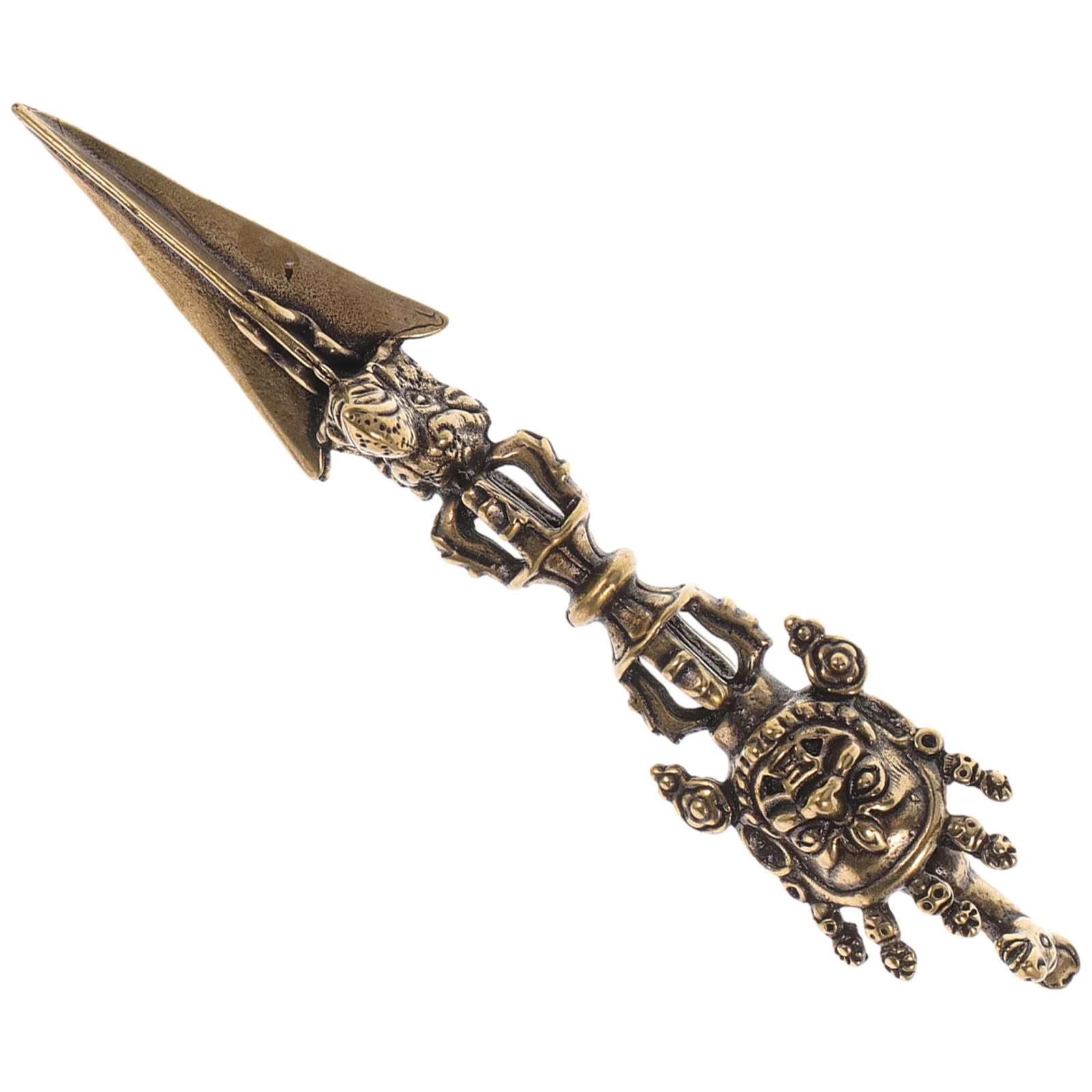 

1 Tibetan Vajra Pestle Copper Crafts Decor Buddhism Gift Desktop naments Vintage Mini Metal Household