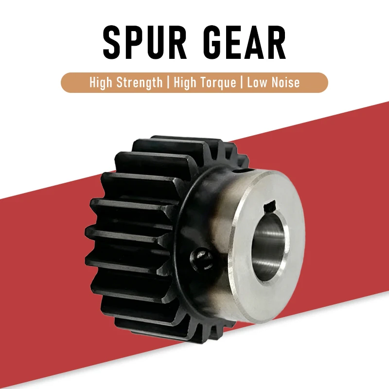 Spur Gear 1.5M 20 50 60T Tooth Height 15mm Quenching  Straight Gear Precision 45# Steel CNC Small Gear