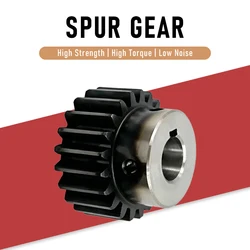 Spur Gear 1.5M 20 50 60T Tooth Height 15mm Quenching  Straight Gear Precision 45# Steel CNC Small Gear