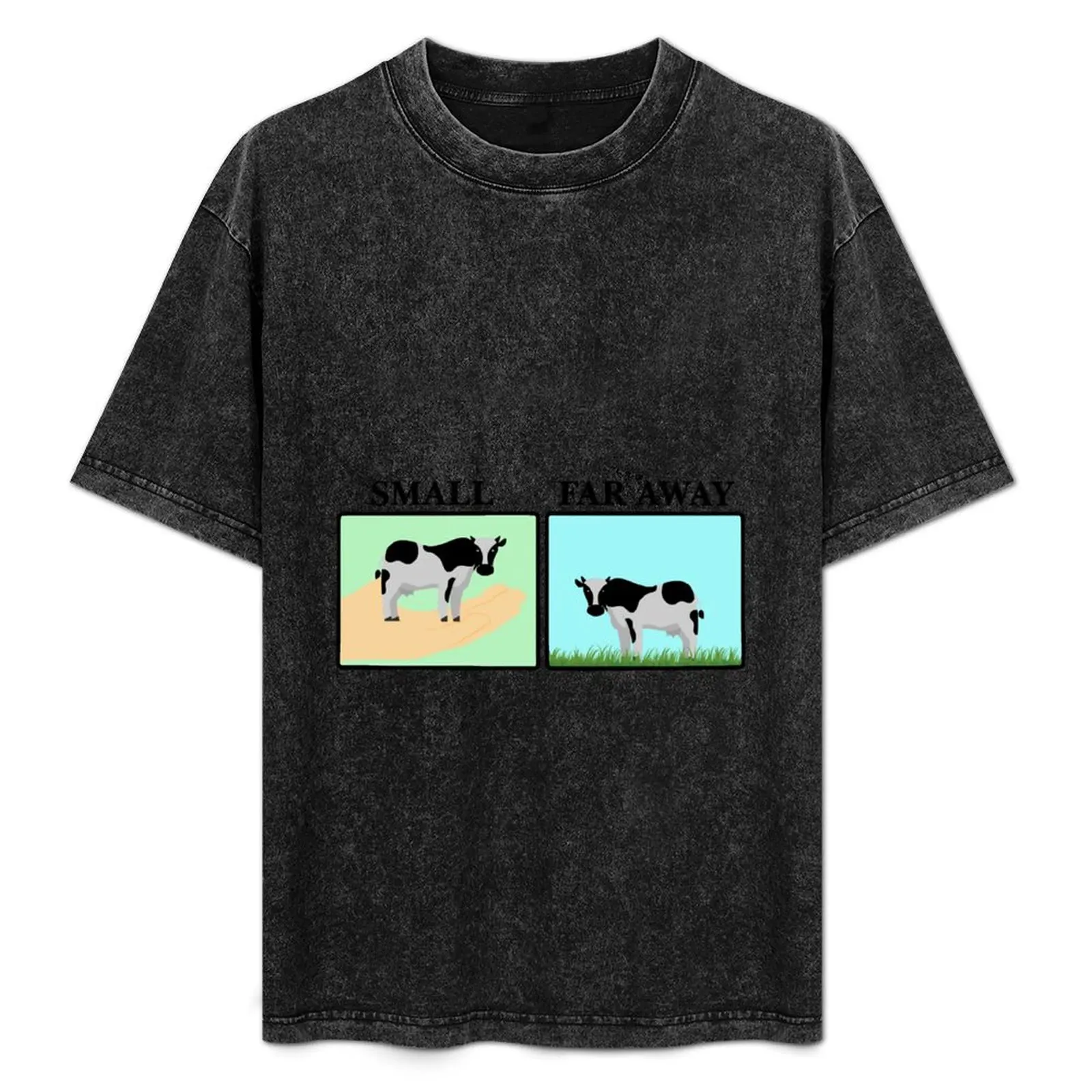 

Small and Far Away Cows T-Shirt t shirts for man graphic funny essential t shirt T-Shirt