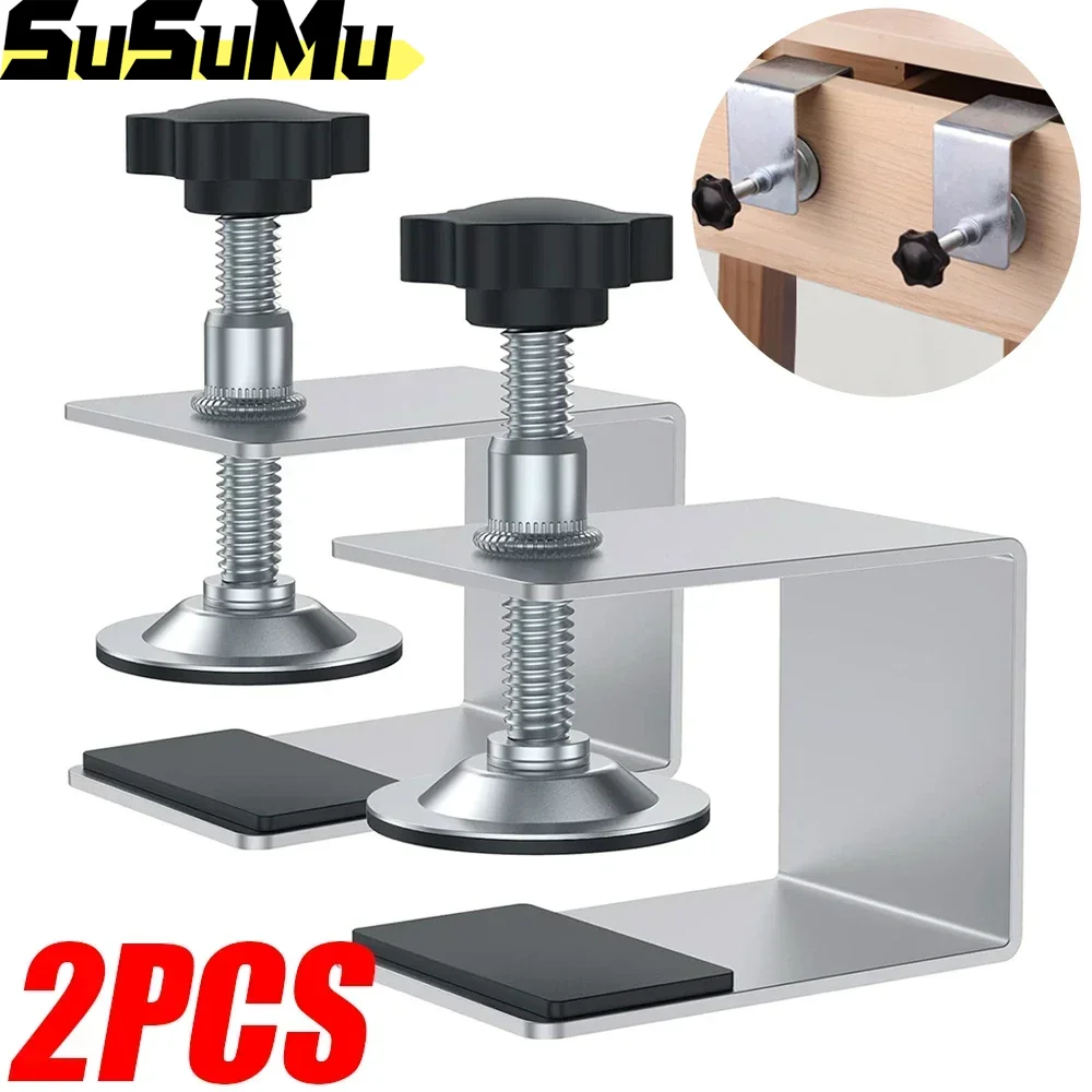 2 pezzi per la lavorazione del legno Jig Cabinet Tool clip per cassetti in acciaio accessori per mobili per la casa morsetti per installazione