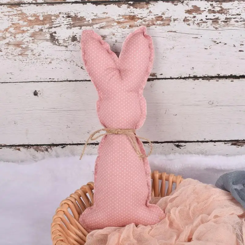 76HF Easter Plush Bunny Ornaments Cultivate Relieve Stress Kids Birthday Gift