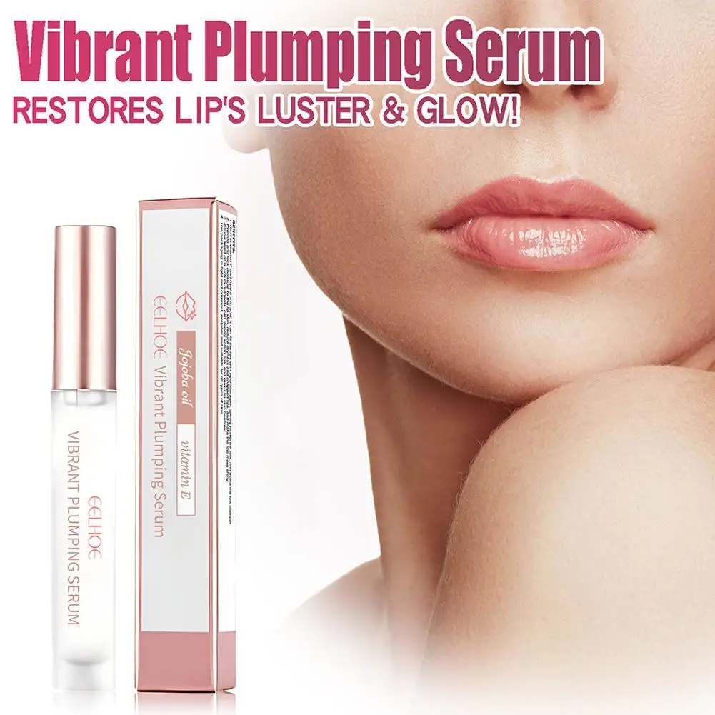 4ml Lip Plump Serum Instant Volumising Increase Lip Gloss Skin Line Essential Dead Lip Plumping Oil Moisturizer Fade Care L7W8