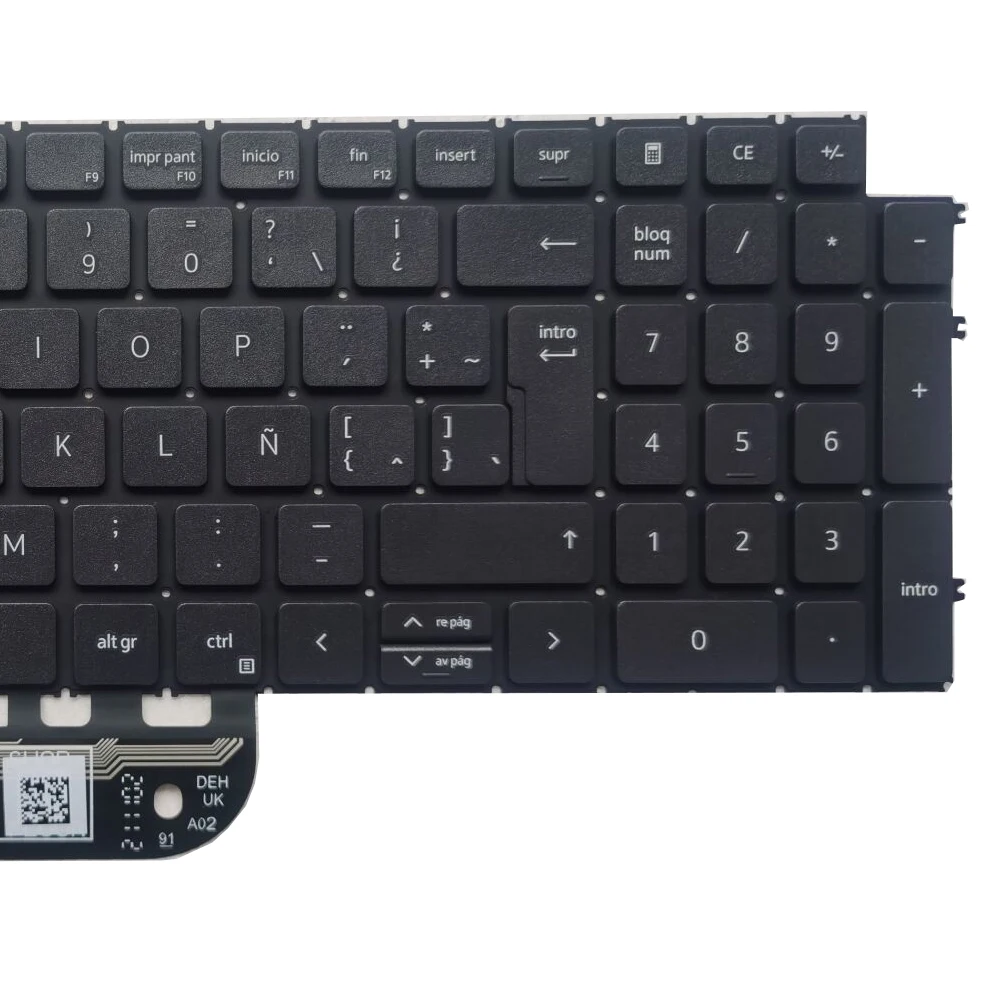 New Latin Keyboard For DELL 3511 3515 Inspiron 15 5510 5515 7510 16 Plus 7610 LA Black