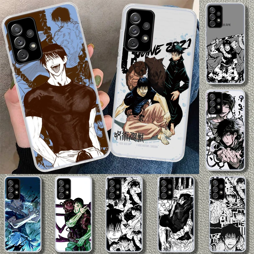 JujuKaisen Fushiguro Toji Phone Case for Samsung Galaxy A15 A25 A35 A55 A14 A24 A34 A54 A04S A13 A23 A33 A53 A03S A52 A12 A22 A3