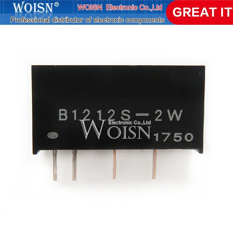 10PCS B1212S-2W switching power supply module dc-dc12V to 12V isolated power supply chip SIP-4