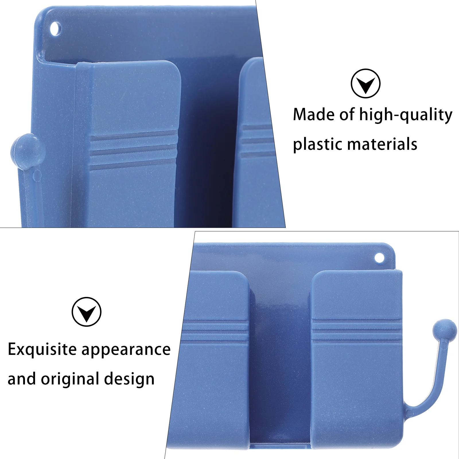 5 Pcs Remote Control Storage Box Convenient Controller Holder Bedroom Accessory Hanger Sturdy Stand Wall Hanging Plastic Shelf