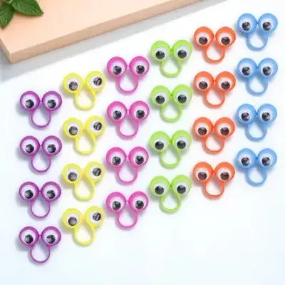 24Pcs Activity Ring Eyeball Finger Puppets for Kids Role Play Storytelling Entertainment Creativity Communication Skills