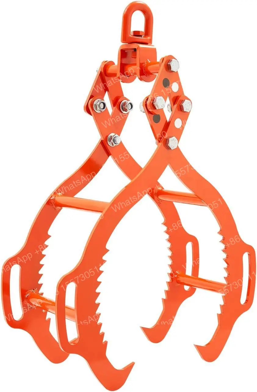 28 Log Lifting Pliers 4 Claw Log Pliers Steel Log Grab 1000 Pounds Lifting Rotary Grab