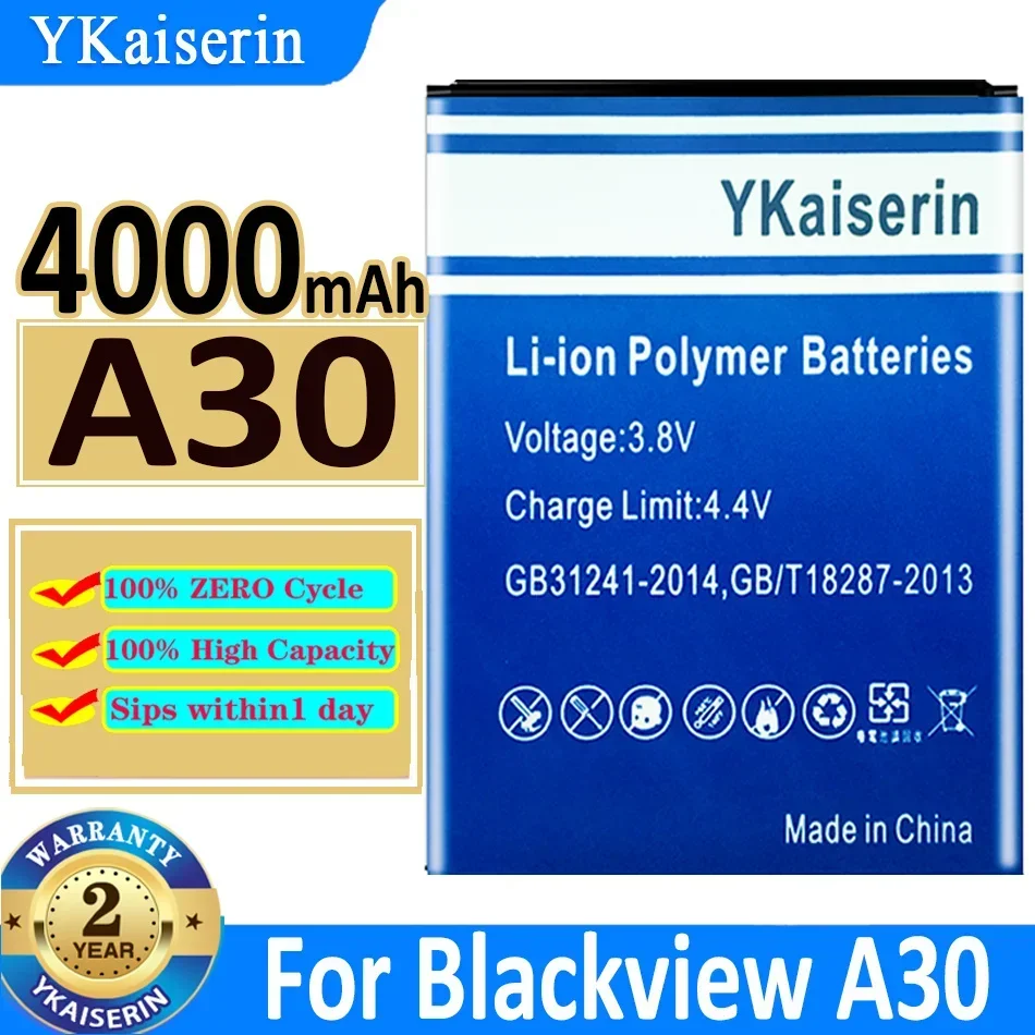 YKaiserin Bateria For Blackview A5 A6 A8 A30 A60 A70 A80 A90 A100 Li426483PUJLY Li426587HTT DK019 battery + Free Tools warranty