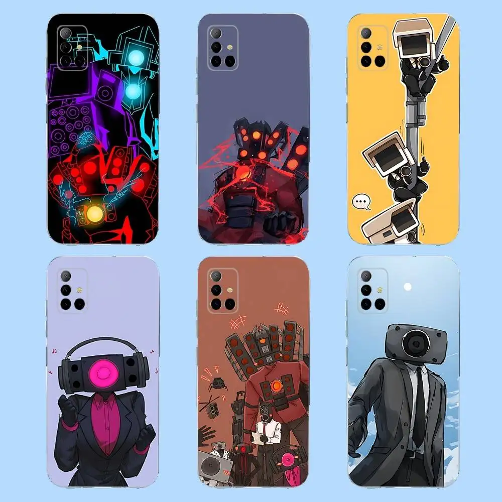 

S-Skibidi Game Toilets Phone Case For Samsung S 23,22,10,9,8 A 71,52,51,30,21S,12 PIus,E,Lite Note20 Ultra Clear Soft