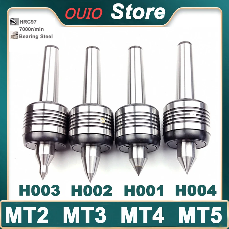 

OUIO MT2 MT3 MT4 MT5 Morse Top Center CNC Lathe Rotary Center Standard Double Cone Head Live Center Morse turning center