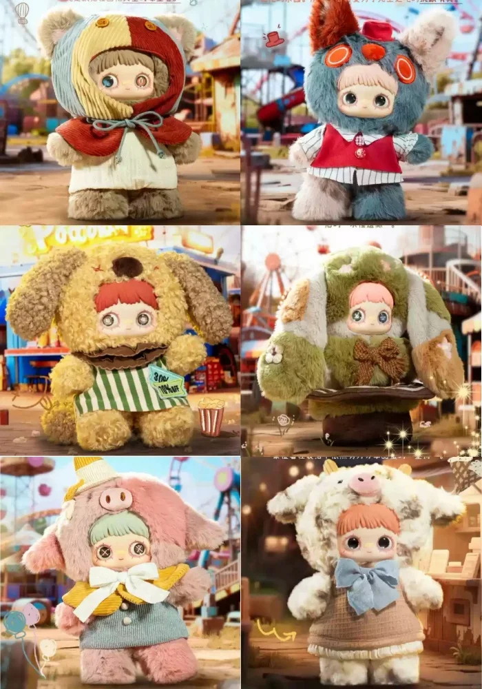 

Maymei V5 Forgotten Funfair 400% Plush Series Blind Box Doll Action Figure Cute Vinyl Maymei Mystery Box Collectible Toys