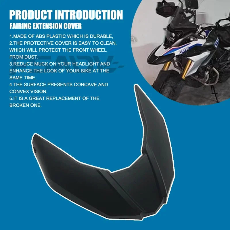 G310GS Beak Fairing Winglets Front Fender Beak Extension Wheel Cover For BMW G 310GS G310 GS 2017-2023 2018 2019 2020 2021 2022