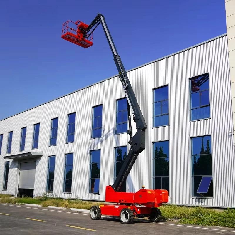 18m-29m Hydraulic Cherry Picker Lift Table Self Propelled Boom Lifts Telescopic Lifting Platform Aerial Work For Sale