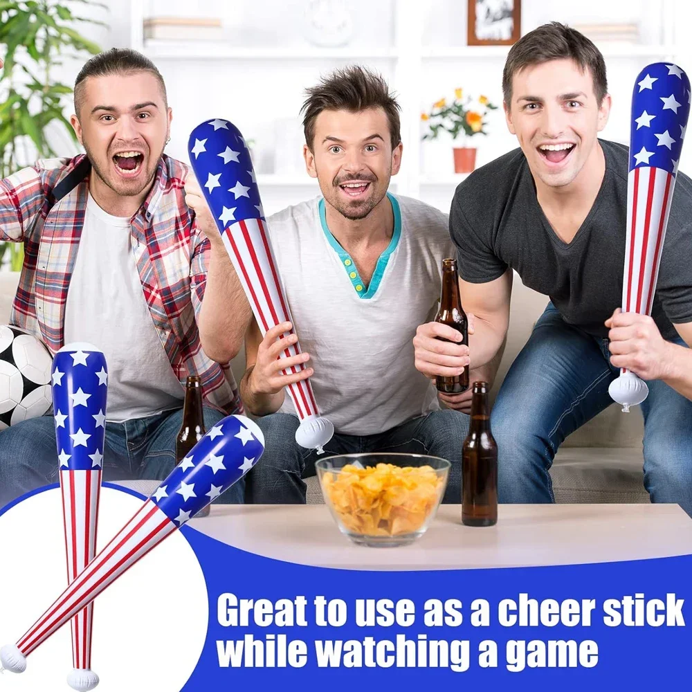 2025 할로윈 4개입 풍선 미국 야구 배트 83cm/32.7인치 풍선 망치 스틱 풍선 장난감 카니발 수영장 파티