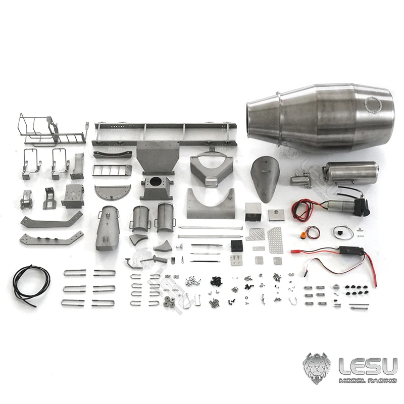 LESU Ersatzteile Betonmischer Zement Eimer KIT Modell für 1/14 hydraulischer RC Mixer 6*6 Traktor LKW für Spielzeug TH20392-SMT2