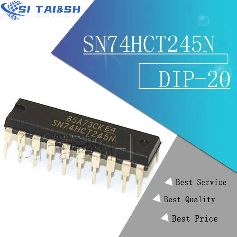 10PCS SN74HCT245N DIP20 SN74HCT245 DIP 74HCT245 74HCT245N DIP-20 new and original IC