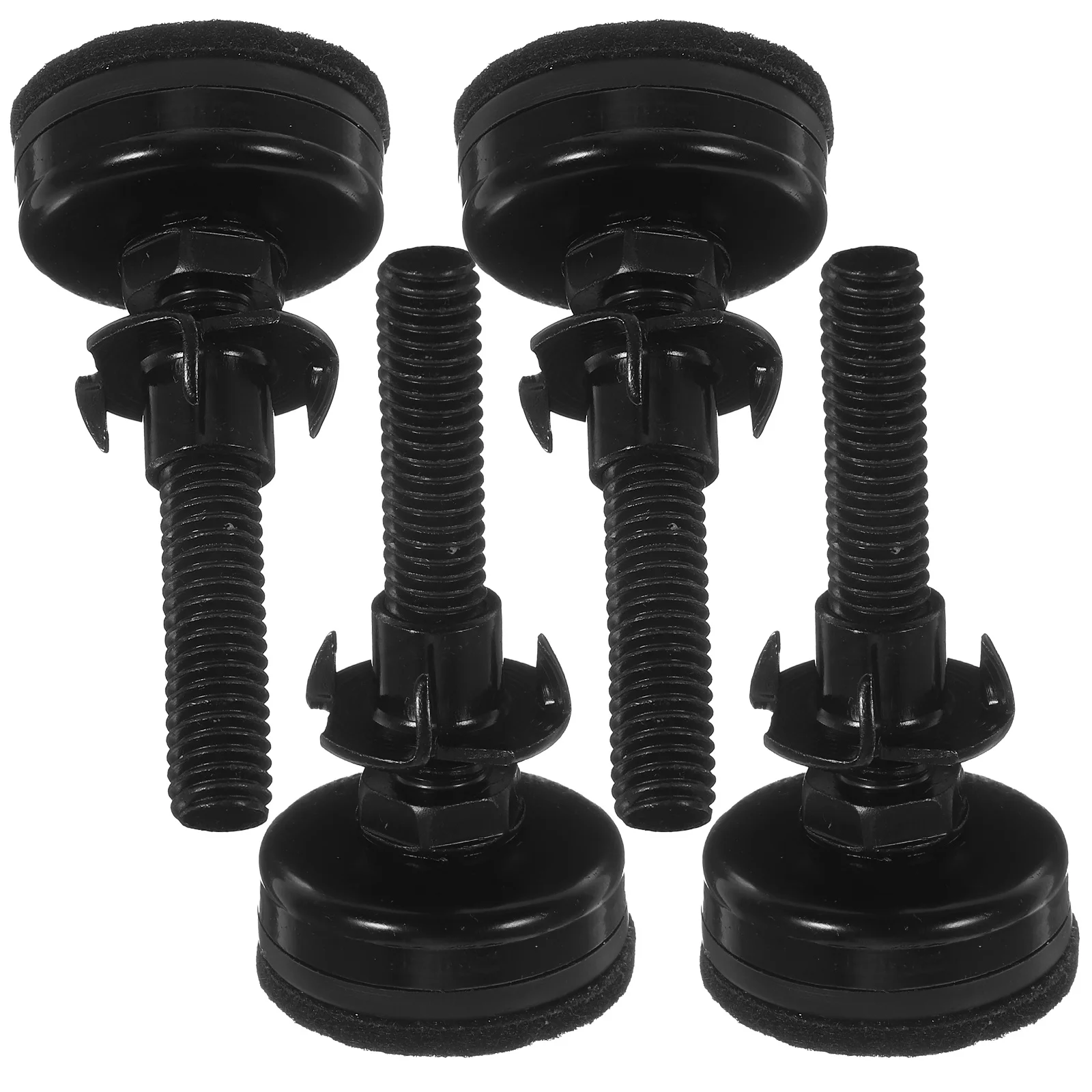 

4 Sets Furniture Leveling Feet Adjustable Table Chair Leg Levelers Felt Pads Abs Waterproof Bumper Screws For Wood