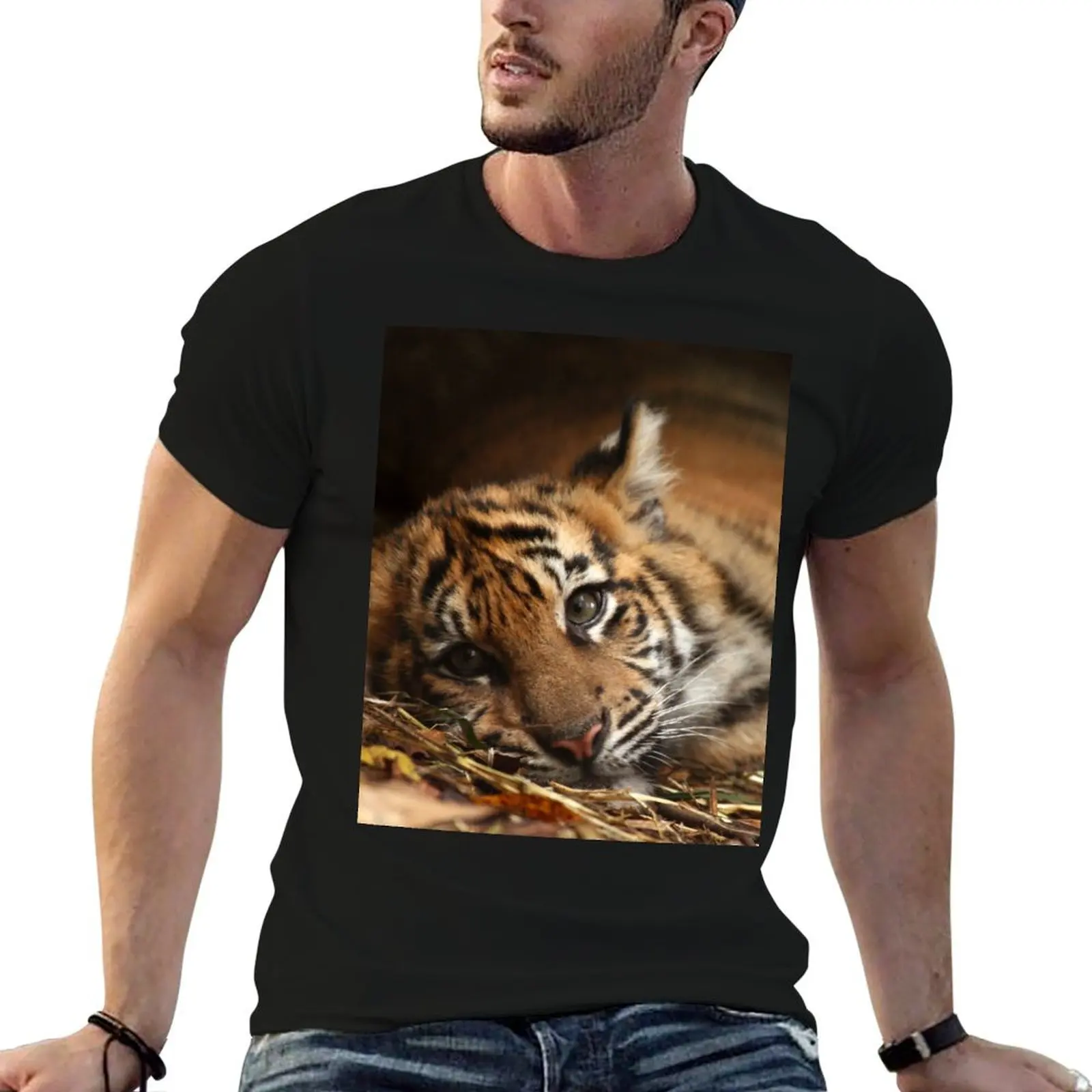 Baby Tiger - Model T-Shirt Fashion Casual Short Sleeve Top