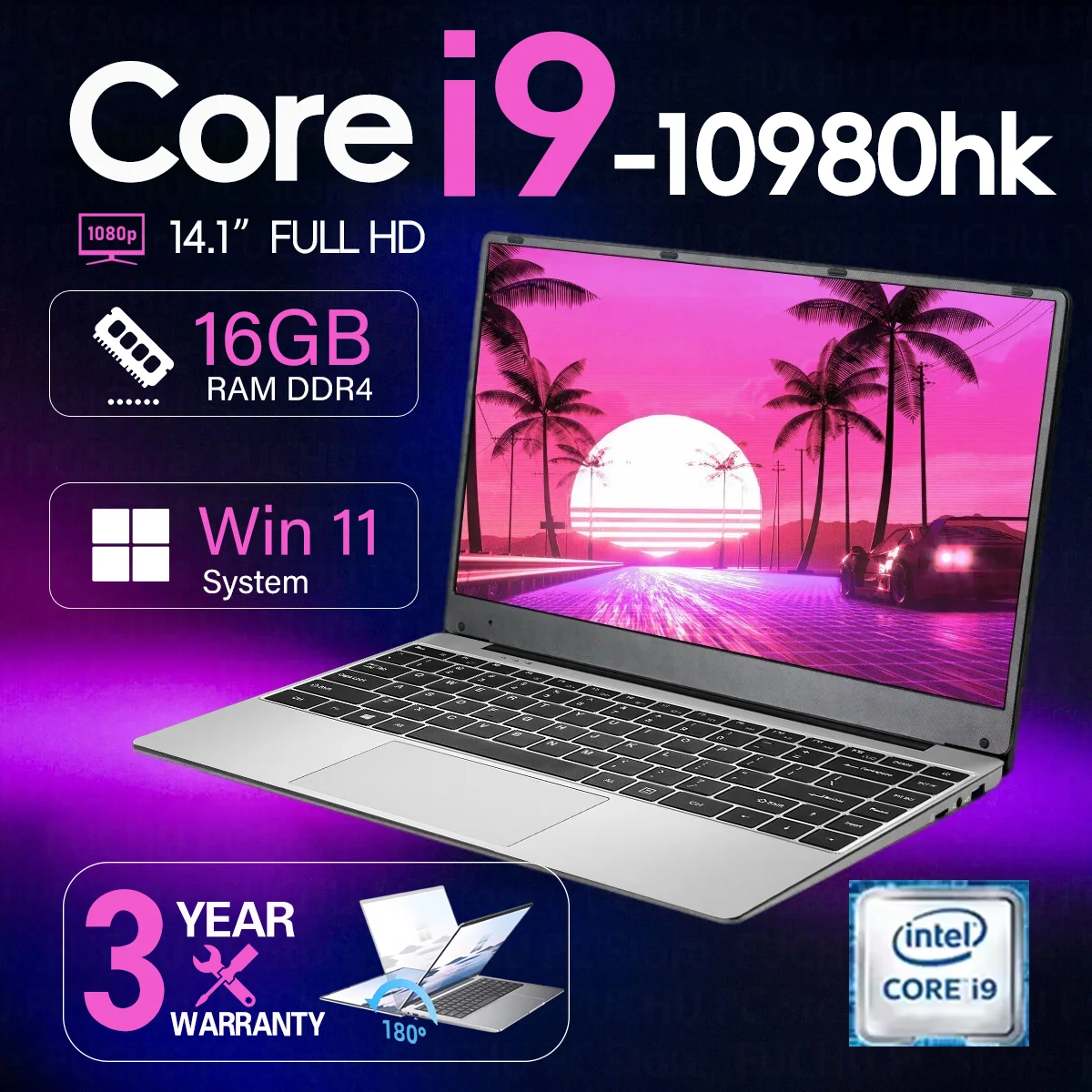 Windows 11 Pro Intel core i9 10980hk laptop16GB RAM 1/2TB SSD  Gaming laptops 1920*1080 Notebook computer Office notebook laptop