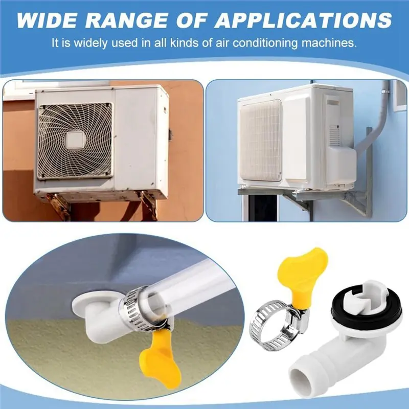 A66T-Mini Split AC Drain-Kit Drain-Hose& Elbow Fitting-Air Conditioner Replacement Parts For Window Units
