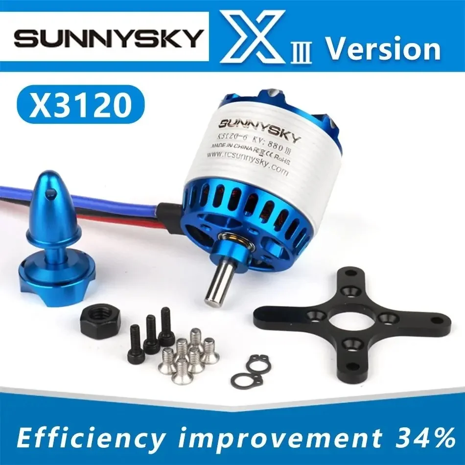 SUNNYSKY X3120-III 585KV 880KV 1025KV Brushless Motor with Original Box for RC Quadcopter Airplanes Fixed Wing Plane