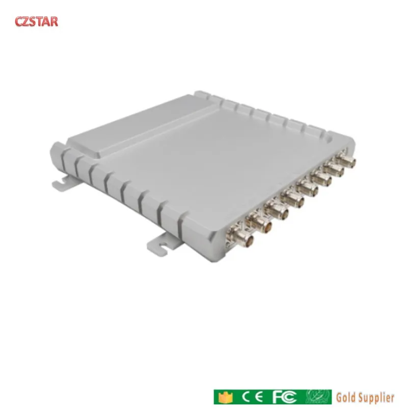 silver color Impinj Indy R2000 8Port Channel UHF RFID Reader with epc gen2 tags performance higher impinj r420 speedway antenna