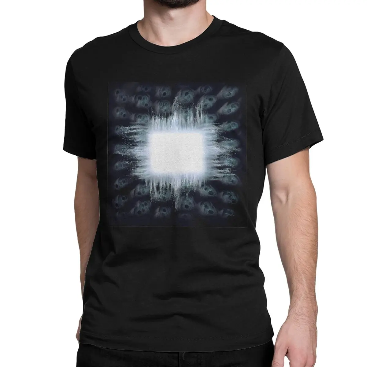 رف أدوات للرجال والنساء تي شيرت ، تي شيرت قطني ، كم قصير ، ابتكار معدني بديل ، قمم حفلات