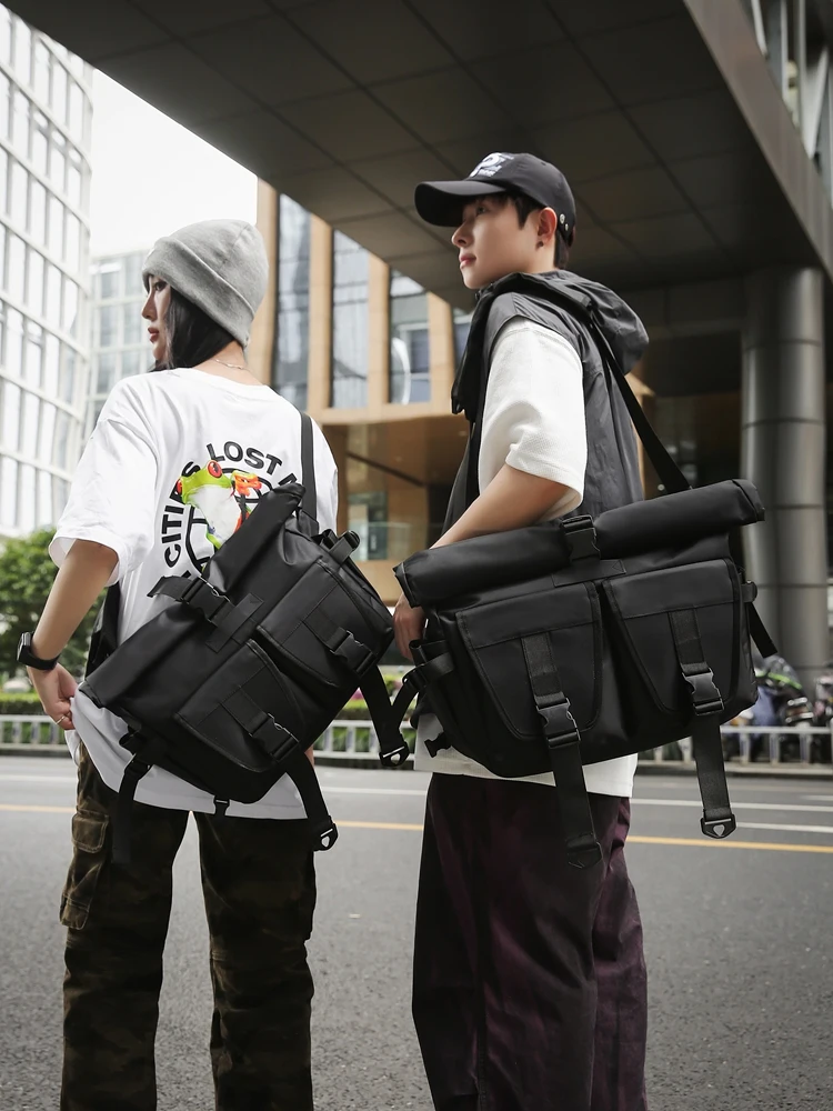 Faionable Large Capaci Cuter Bag Men's Single oulder Commuter Bapa Waterproof Casual Sle Riding Travel Bag