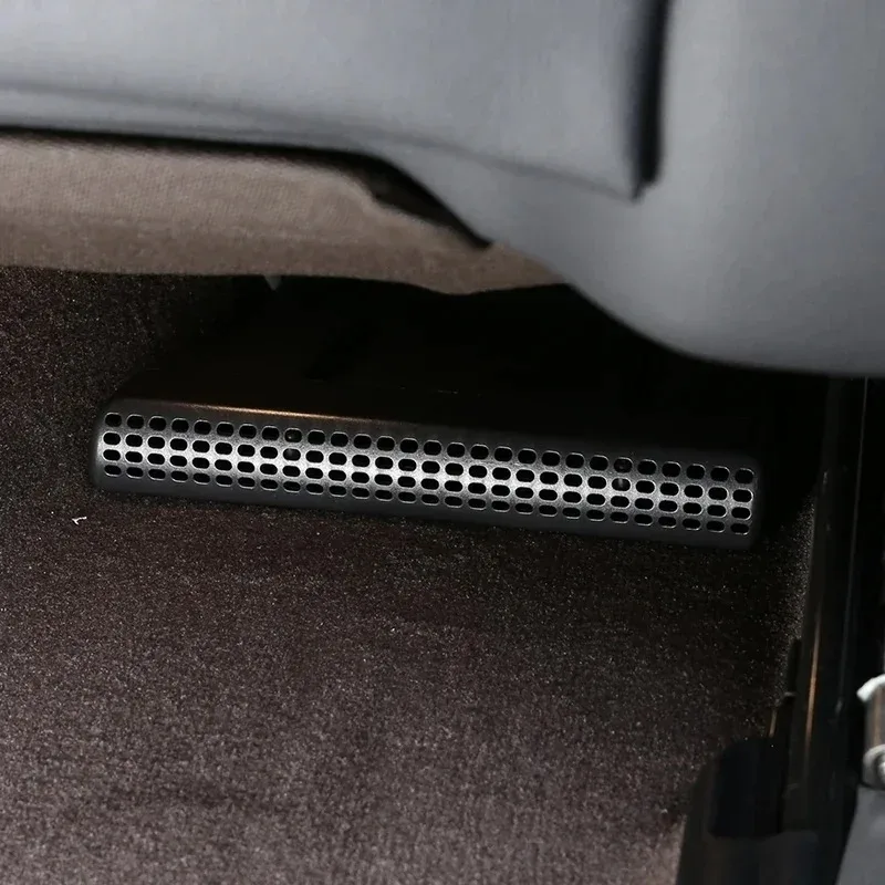 For Mercedes Benz C E Class GLC W205 W213 X253 2015-2021 ABS Black Car Seat Under Air Outlet Cover Trim Interior Car Accessories 5